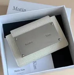 MATIN KIM マーティンキム 折りたたみ財布 ミニ財布 ホワイトap