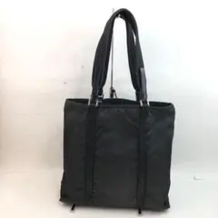 PRADA プラダ ナイロン ロゴプレート トートバッグ ブラック ブランド