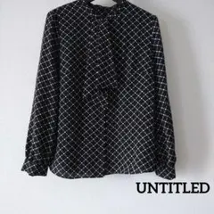 [美品] UNTITLED アンタイトル ボウタイ ブラウス 日本製