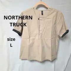 未使用 NORTHERN TRUCK 綿 半袖シャツ L ベージュ