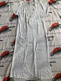 vintage ランジェリー ガウン ファンシー 白 ホワイト ヴィンテージ