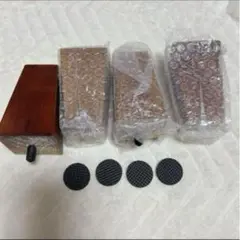 uxcell 家具の脚 正方形 無垢材 カウチの脚 高さ100mm 4本セット