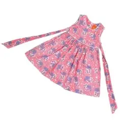 ジムトンプソン ピンク×パープル ゾウ柄 ワンピース ドレス スカート