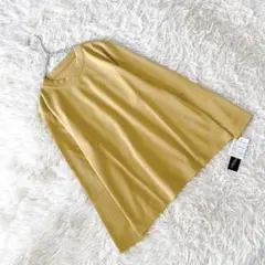 新品 《プレッツォ》 (M-L) シンプルカットソー クルーネック 着回し 無地