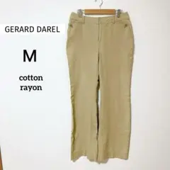 GERARD DAREL ワイドパンツ　ベージュ　綿　レーヨン　Mサイズ　9