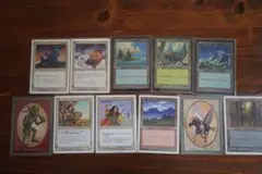 MTG 旧枠 日本語 11枚セット（基本土地・トークン・クリーチャー等）