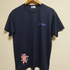 YONEX Tシャツ Mサイズ ネイビー ヨネックス どりョックマ 熊
