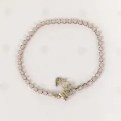 アガタ AGATHA ブレスレット ピンク　シルバーカラー　テリアモチーフ