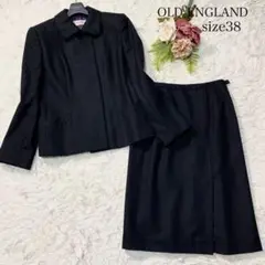 オールドイングランド✨カシミア混 フォーマルスーツ セットアップ ブラック38M