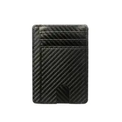 新品　（レザーブラック）スリム　免許証入れ　カード入れ　定期入れ　パスケース