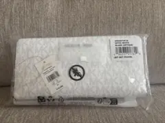 MICHEAL KORS 長財布 ホワイト MKロゴ 新品未使用 ラージサイズ