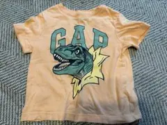 gap Tシャツ 2year 恐竜 オレンジ