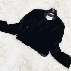 Rene ルネ ノーカラージャケット ベロア Mサイズ