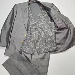 【激レア品】KINDWEAR スーツ スリーピース　GIN-TEX 総柄ジレ