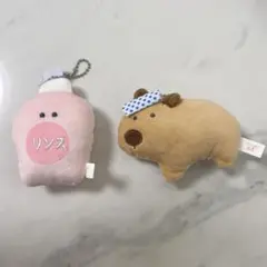 つぶらな瞳の温泉　ぬいぐるみ　キーホルダー