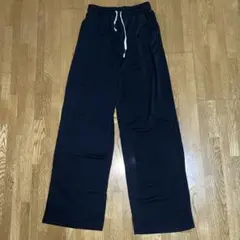 新品未着用匿名凸凹パンツワッフルポケット付笑っちゃうほど楽なパンツ極薄ブラック黒