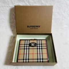 新品未使用　BURBERRY LONDON 折り財布　がま口財布　ノバチェック