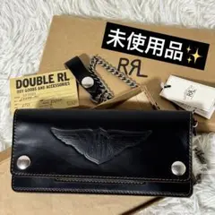 新品未使用　RRL 黒 レザー 長財布 2025年最新】DOUBLE RL メンズ 長財布の人気アイテム - メルカリ