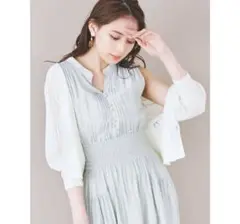 dazzlin クロシェショートニットカーディガン