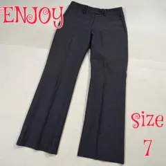 ENJOY スラックスパンツ ネイビー 7 エンジョイ