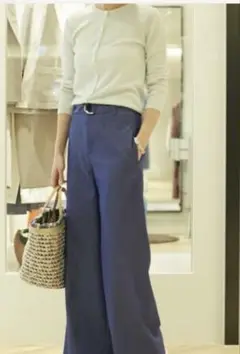 Ballsey シャンブレーツイル ベルテッドワイドパンツ