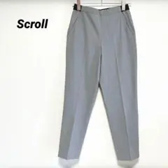 【新品未使用】スクロール　レディース　スラックスパンツ　グレー　M