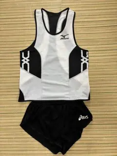 Mizuno ランシャツ アシックスのランパンの上下セット