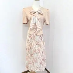 G COLLECTION 花柄 セットアップ 半袖リボン付き　（9号）