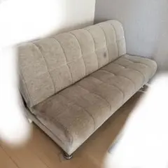 グレー ソファベッド リクライニング機能付き