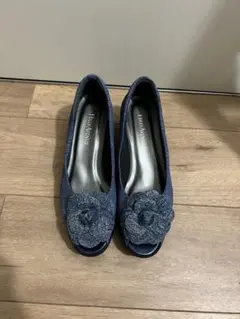 値下げました【美品】ヒルズアヴェニュー オープントゥパンプス