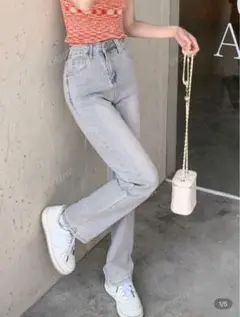 レディース デニムパンツ ライトウォッシュ S