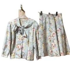 Aylesbury ブラウス　スカート　セットアップ　花柄　ヴィンテージ