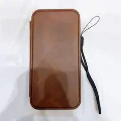 美品✨iPhone14Plus レザー　ブラウン