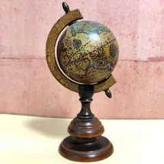 アンティーク風 木製地球儀