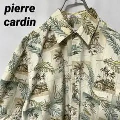 N-5482 pierre cardin アメリカ古着 アロハシャツ 南国 M