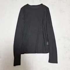 シンプル シアー 透け トップス 長袖 未使用 黒