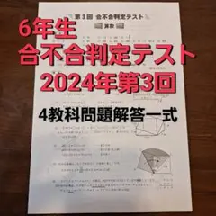 6年　合不合判定テスト第3回