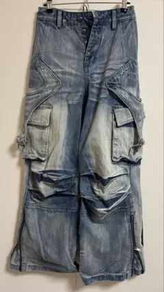 【PEOPLESTYLE】WIDE LEG JEANS