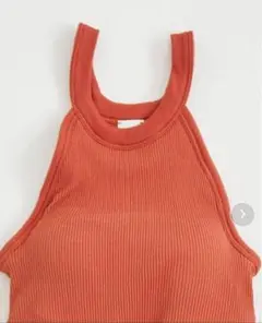 【HAKUJI】Twist cotton bra tank/ブラタンク