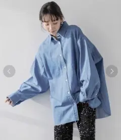 【新品タグ付】LOWRYSFARM デニムシャツ