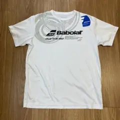 Babolat BAB-8706 Tシャツ L ホワイト　吸汗即乾