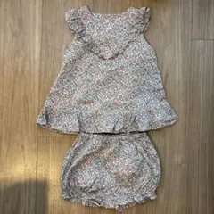 【SALE】タルティーヌエショコラ 花柄セットアップ サイズS(70-80)