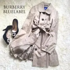 美品✨バーバリーブルーレーベル トレンチコート バルーン シャドーチェック 36