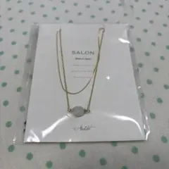 SALON アマゾナイト 2連ネックレス