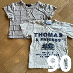Tシャツ90 2枚　おまとめ　トーマス　カットソー