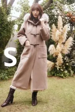 Faux Fur Hoodie Duffle Coat