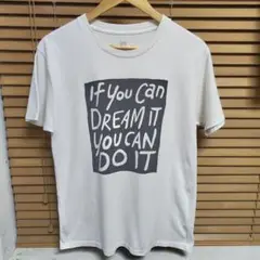 graniph　グラニフ　メッセージプリント Tシャツ M ホワイト
