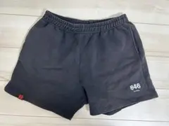 846 YAJIRO ブラック　スウェット　ハーフパンツヤジロ