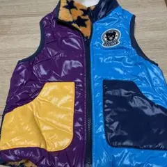 ミキハウスダブルB 高密度ナイロンツイルリバーシブルベスト 100cm