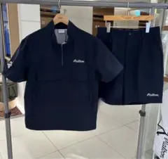 Malbon マルボンメンズ ハーフジップシャツ ショートパンツ 2点セット